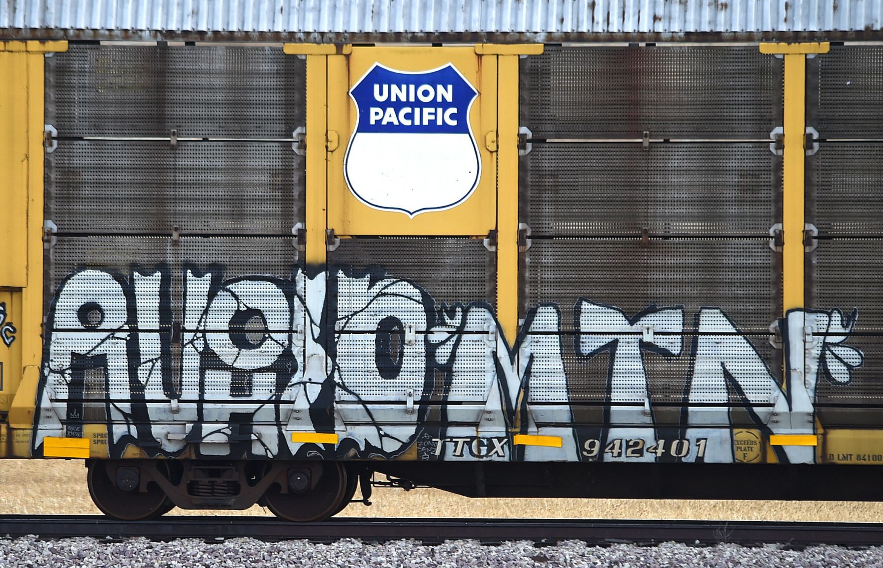 Graffiti rail cars
